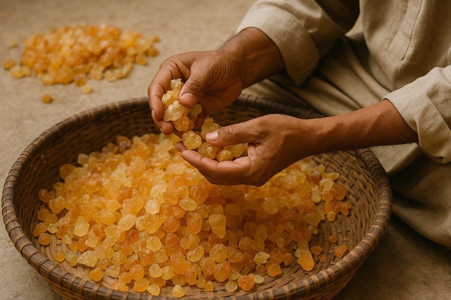 Gum arabic processing