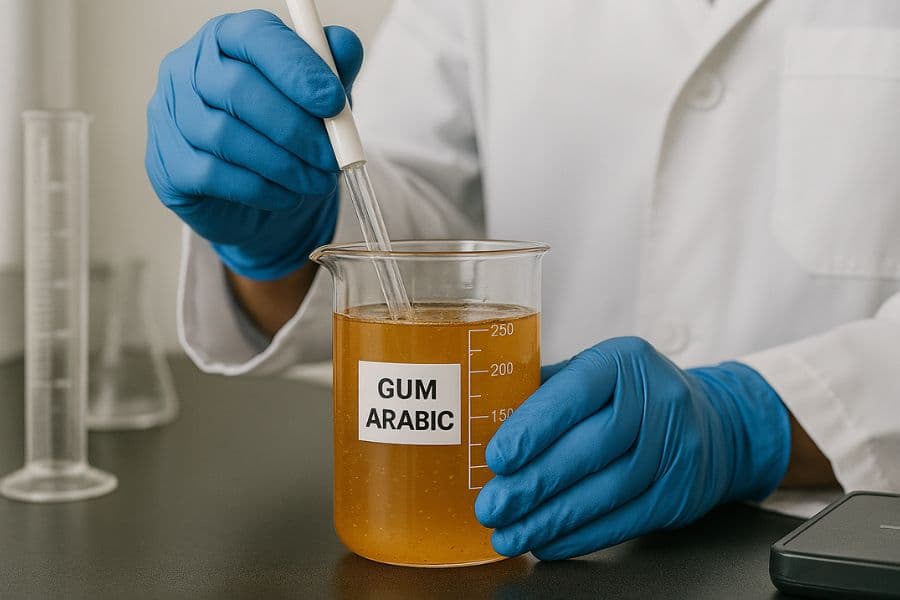 Gum arabic quality testing